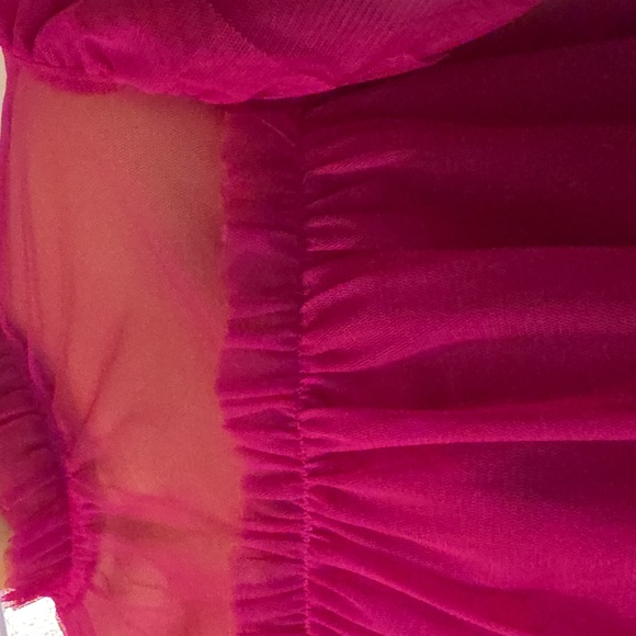 Sheer Pink Ruffle Blouse - Picture 5 of 7